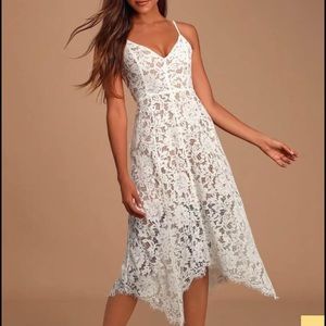 White lace dress